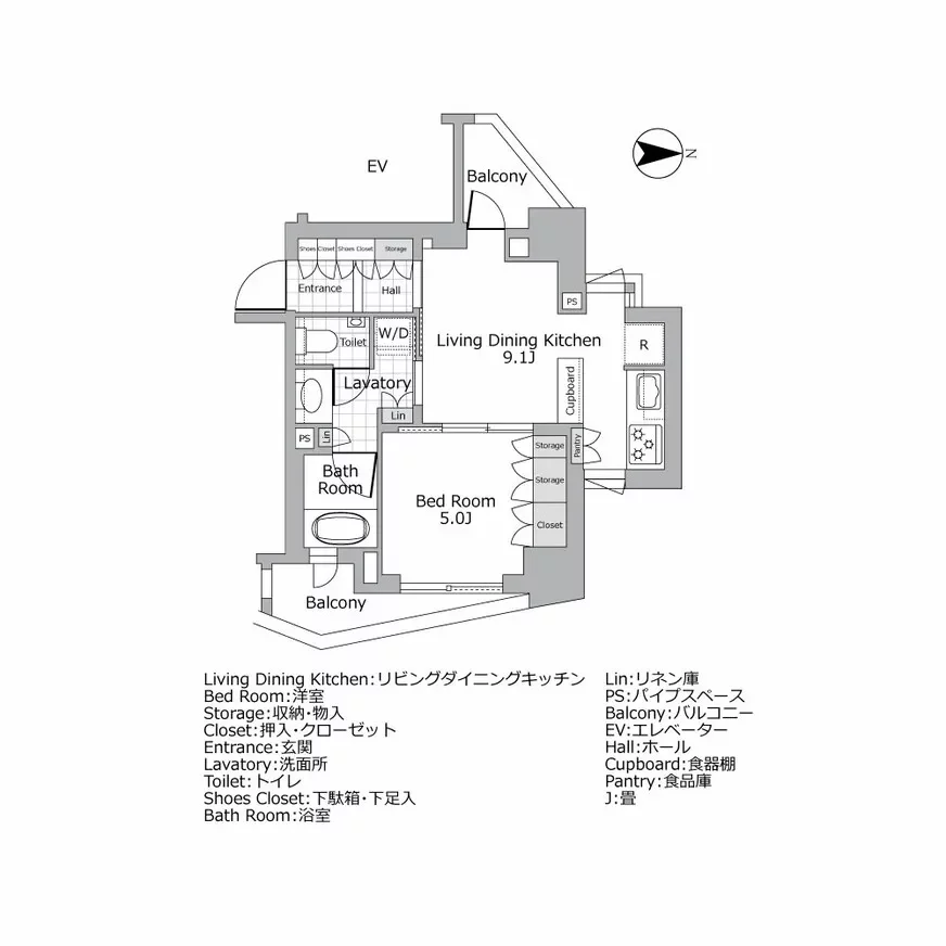 パークコート広尾ヒルトップレジデンス 間取り図例