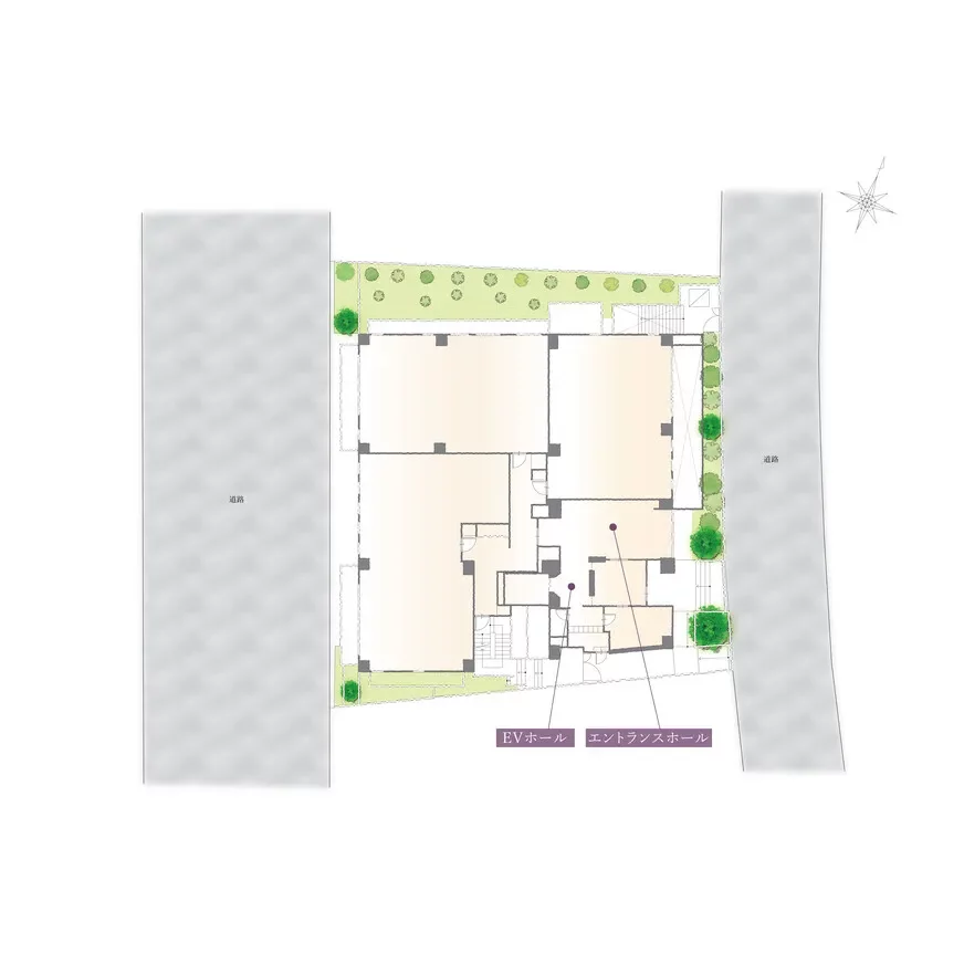 グランドメゾン表参道 敷地配置図