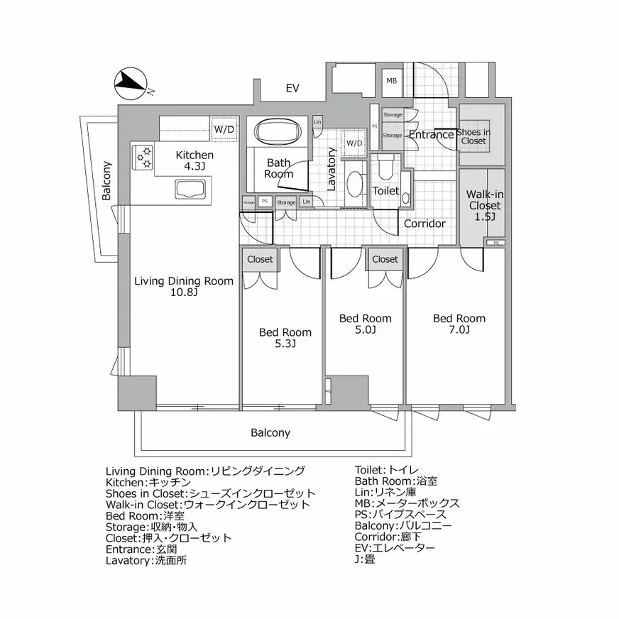 グランドメゾン表参道 間取り図例