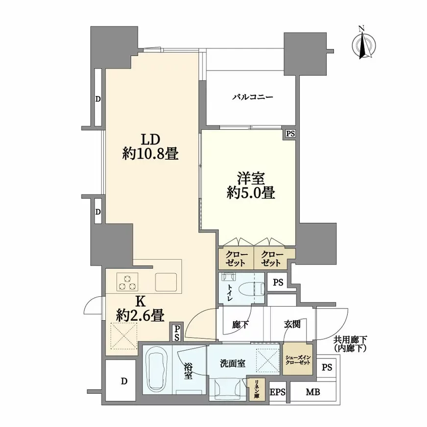 シティタワー白金 間取り図例