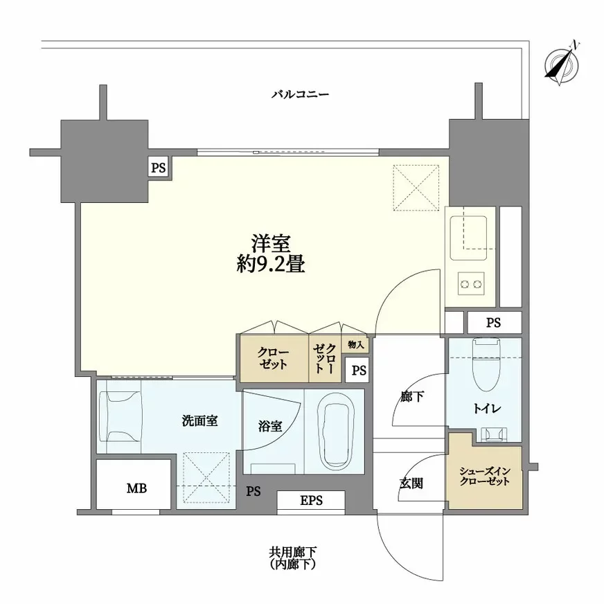 シティハウス目黒ザ・ツインNORTH棟 間取り図例