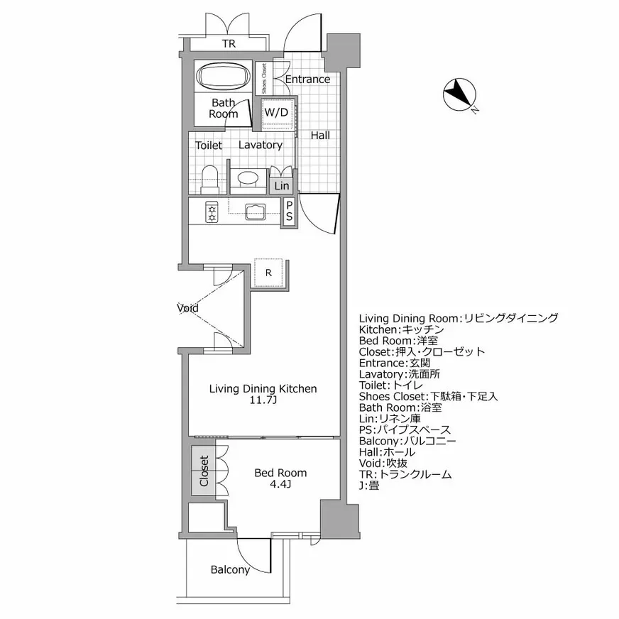 プレミスト赤坂檜町公園 間取り図例