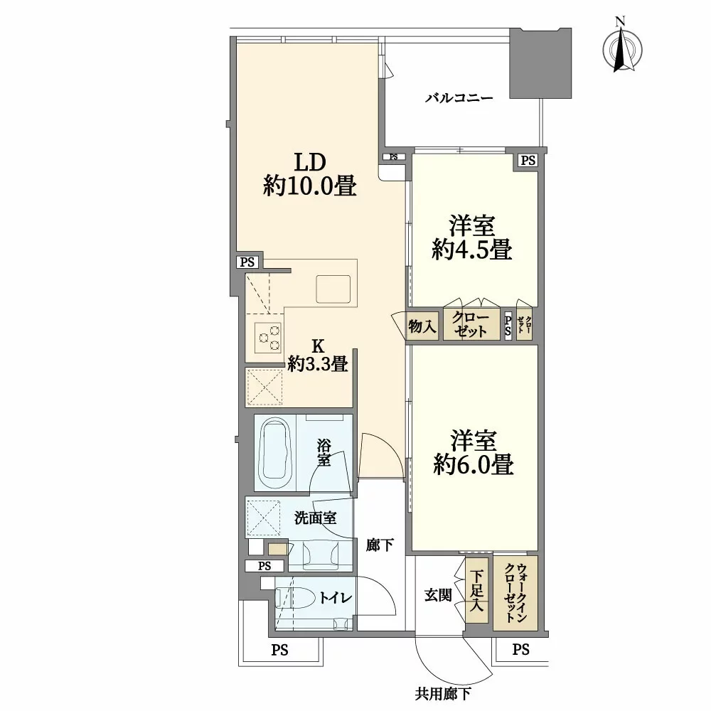シティタワー銀座東 間取り図例