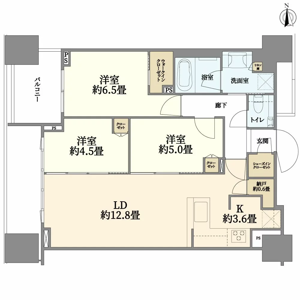 シティタワー銀座東 間取り図例