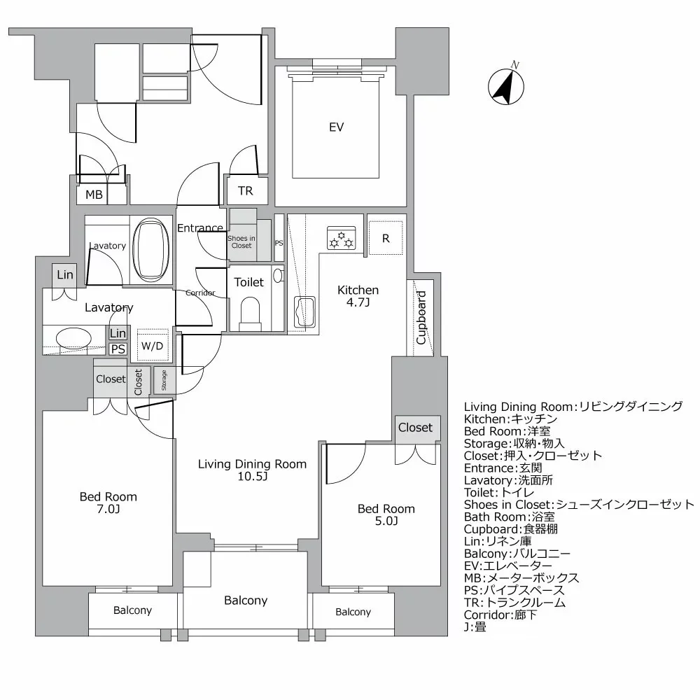 プレミスト九段 間取り図例