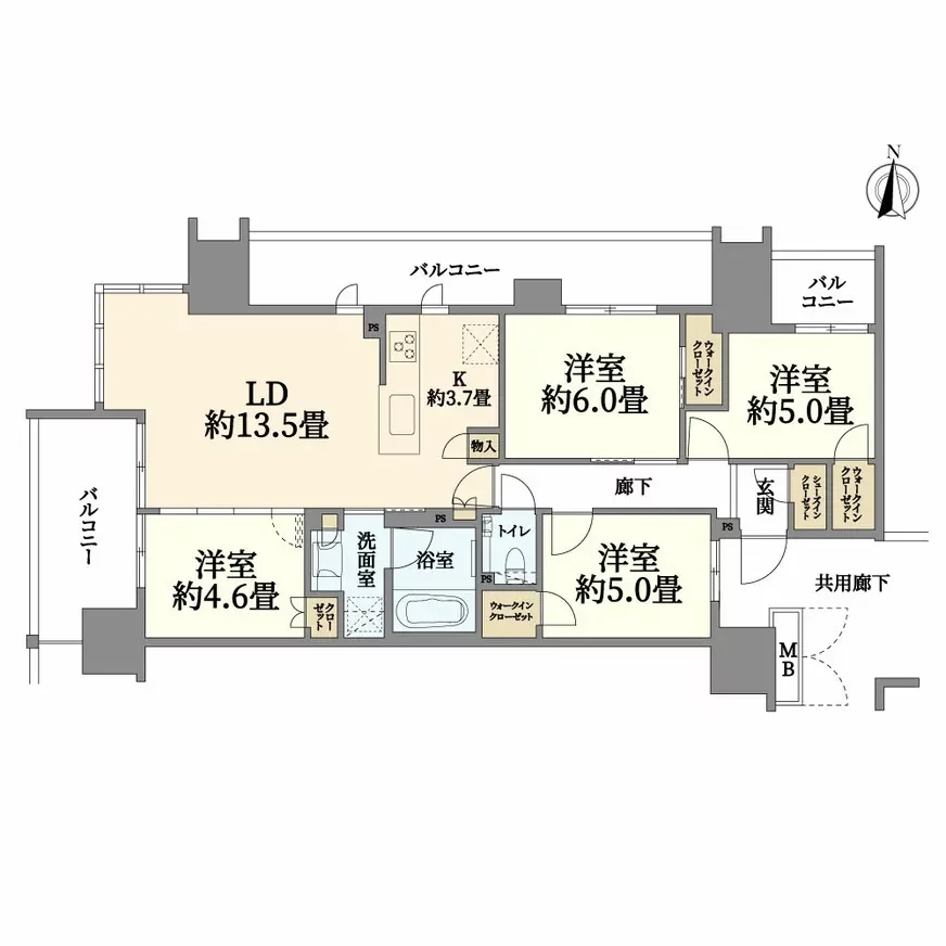 プレミスト有明ガーデンズ 間取り図例