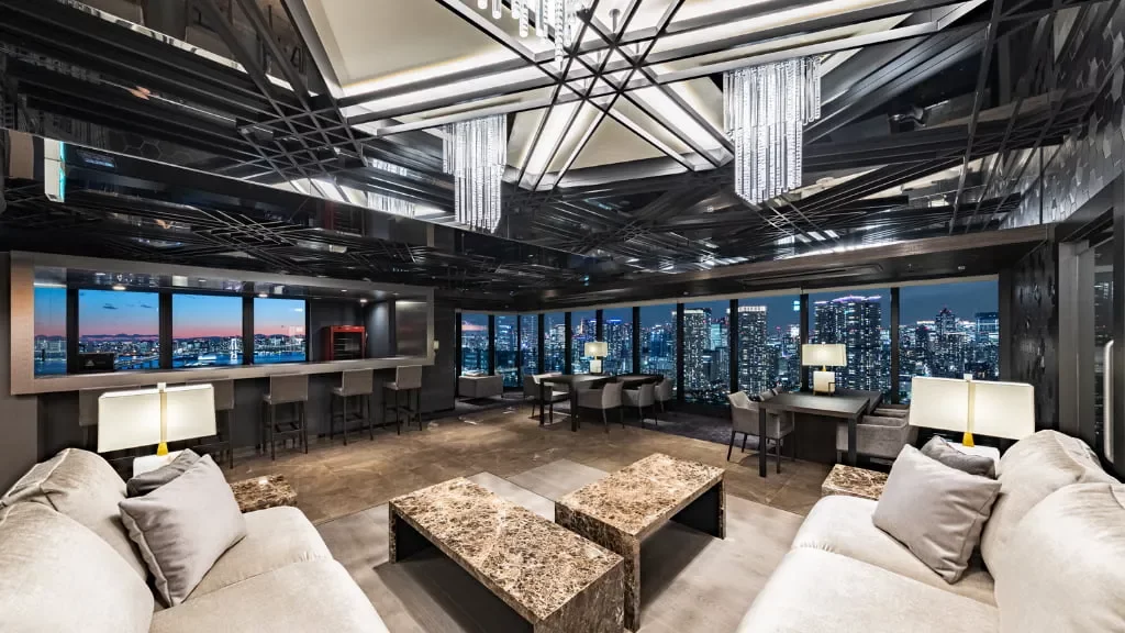 ブランズタワー豊洲 スカイビューラウンジ（夕景）