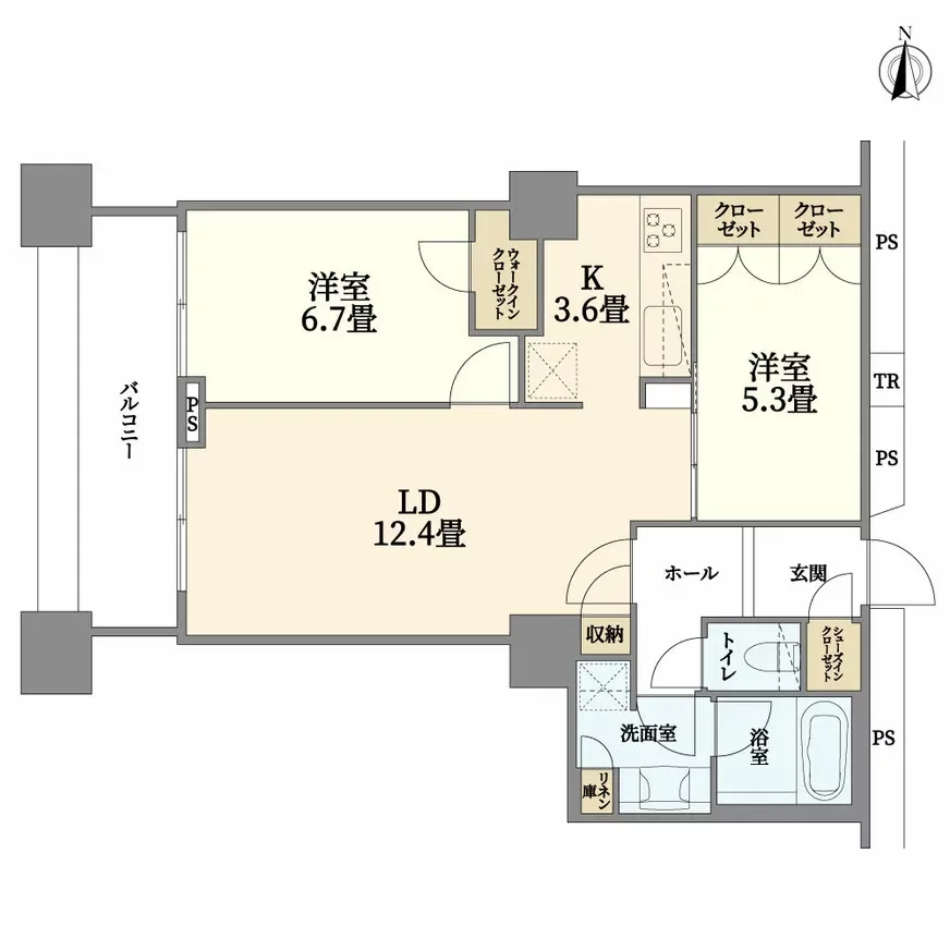 ラグナタワー 間取り図例