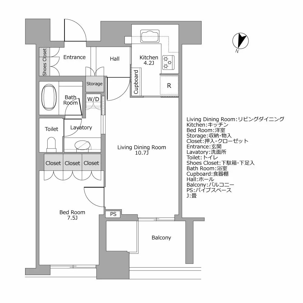 三番町パークテラス桜苑　間取り図例