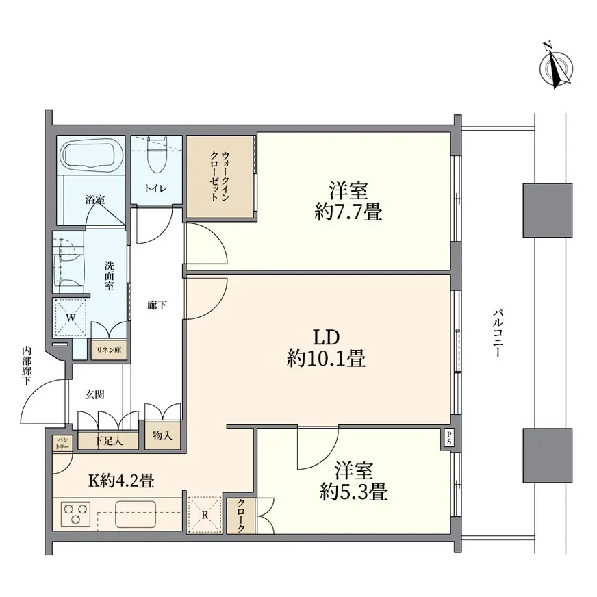 芝浦アイランドグローヴタワー 間取り図例