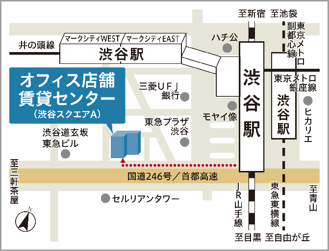 オフィス店舗賃貸センター 地図