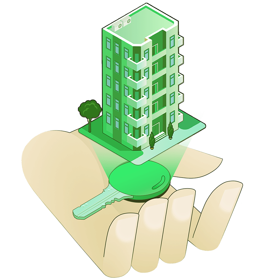 区分マンション投資とは？｜イラストイメージ