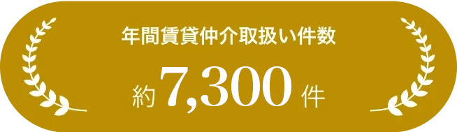 年間賃貸仲介取扱い件数 約6,500件