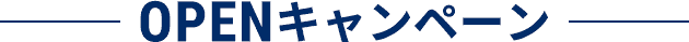 オープンキャンペーン