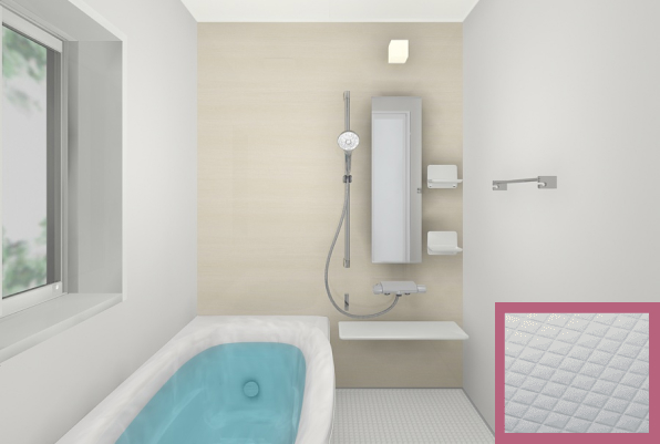 ウッドグレインライト/ホワイト(床)