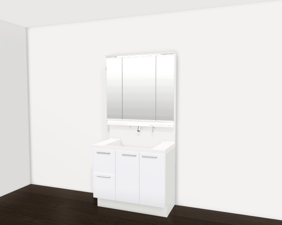 グロスホワイト/プレーンネオホワイト(天板)