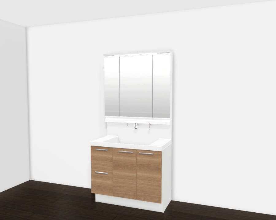 チェリー/プレーンネオホワイト