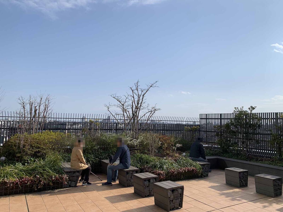 渋谷区立笹塚図書館　庭園