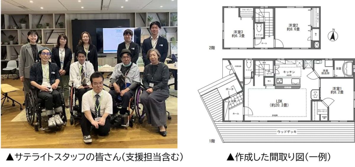 サテライトスタッフ 作成した間取り図
