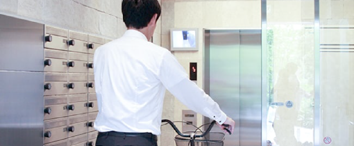 エントランスの顔認証